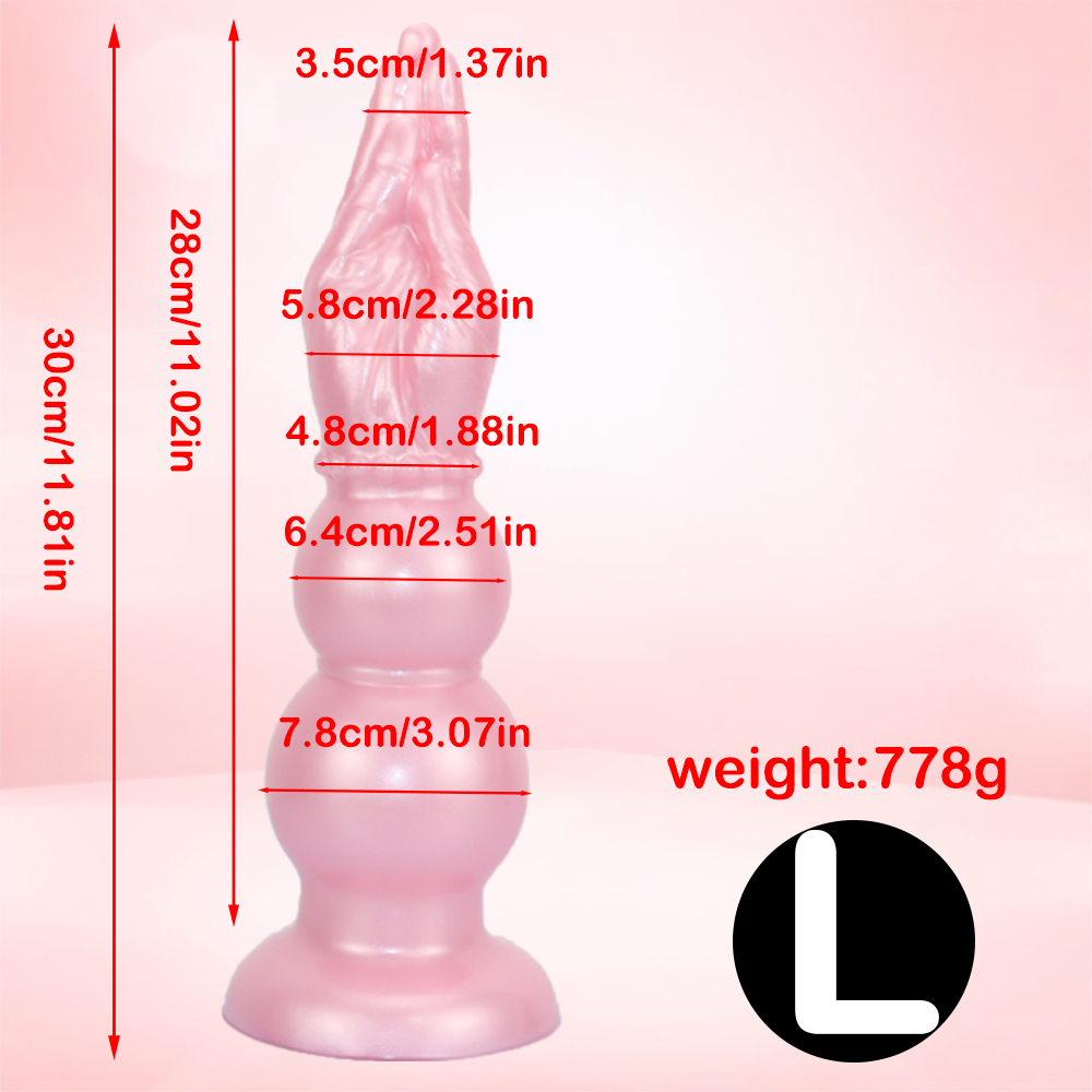 11 Inch Double Knot Silicone Fistingdildo