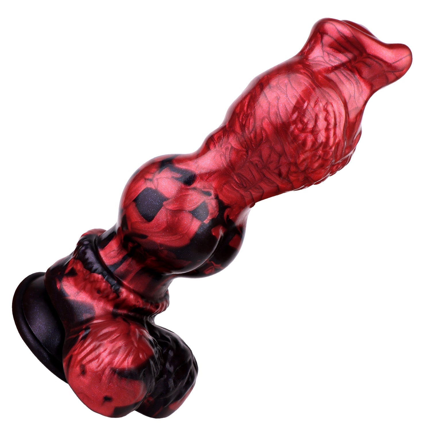 9 Inch Red Monster Dog Knot Dildo