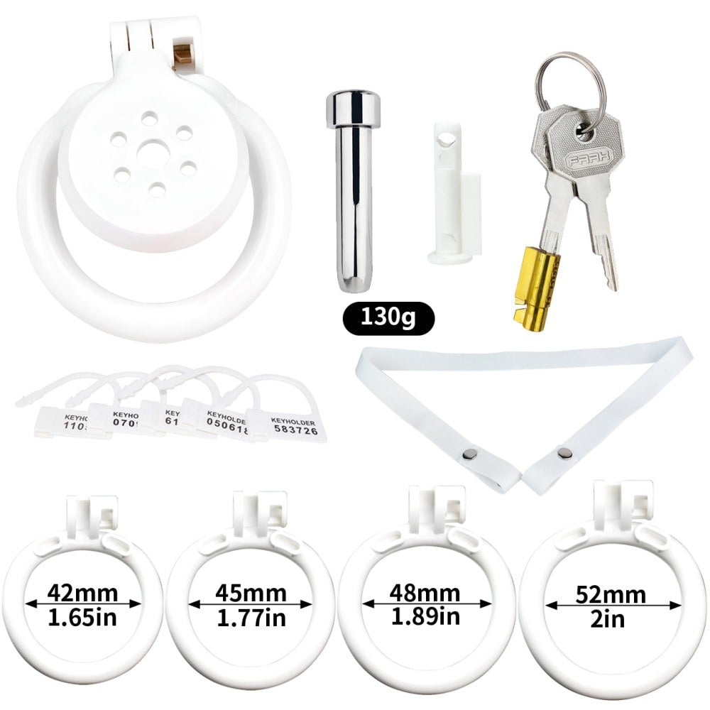 Flat Resin Male Chastity Cock Cage