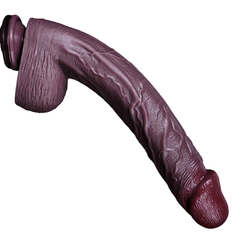 13 Inch Long Realistic Giant Black Dildo