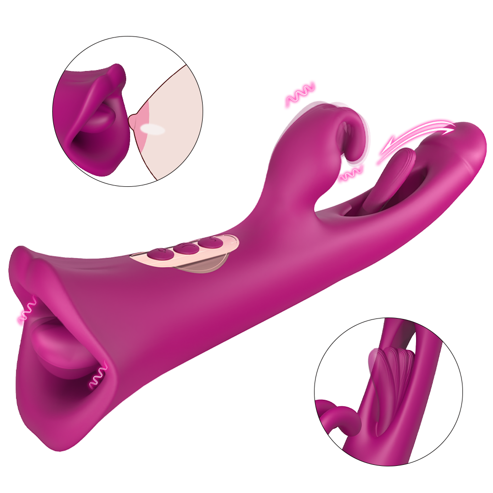 Adult Squirt Toys Tongue Rabbit Vibrator