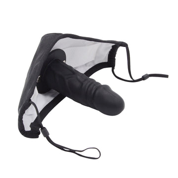Black Discreet Mask Dildo Gag