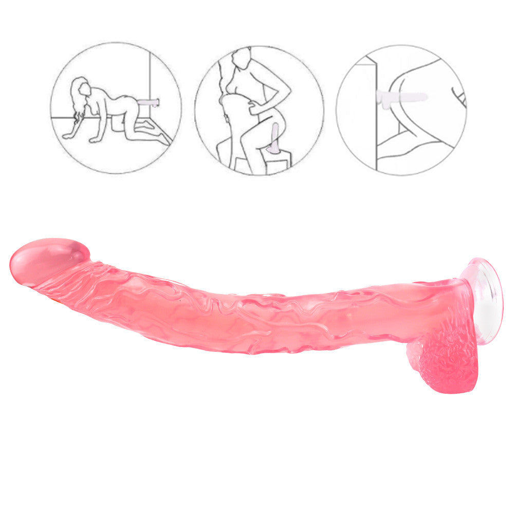 Pink Extra Long 16 Inch Jelly Dildo