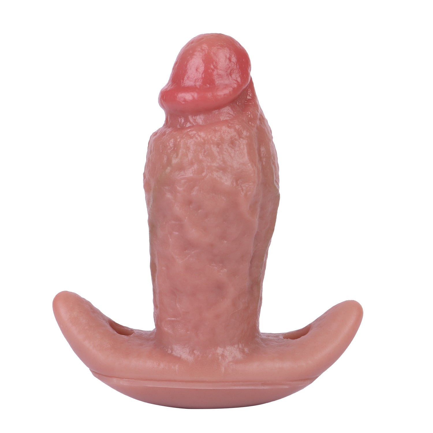 5 Inch Silicone Realistic Penis Vibrating Butt Plug