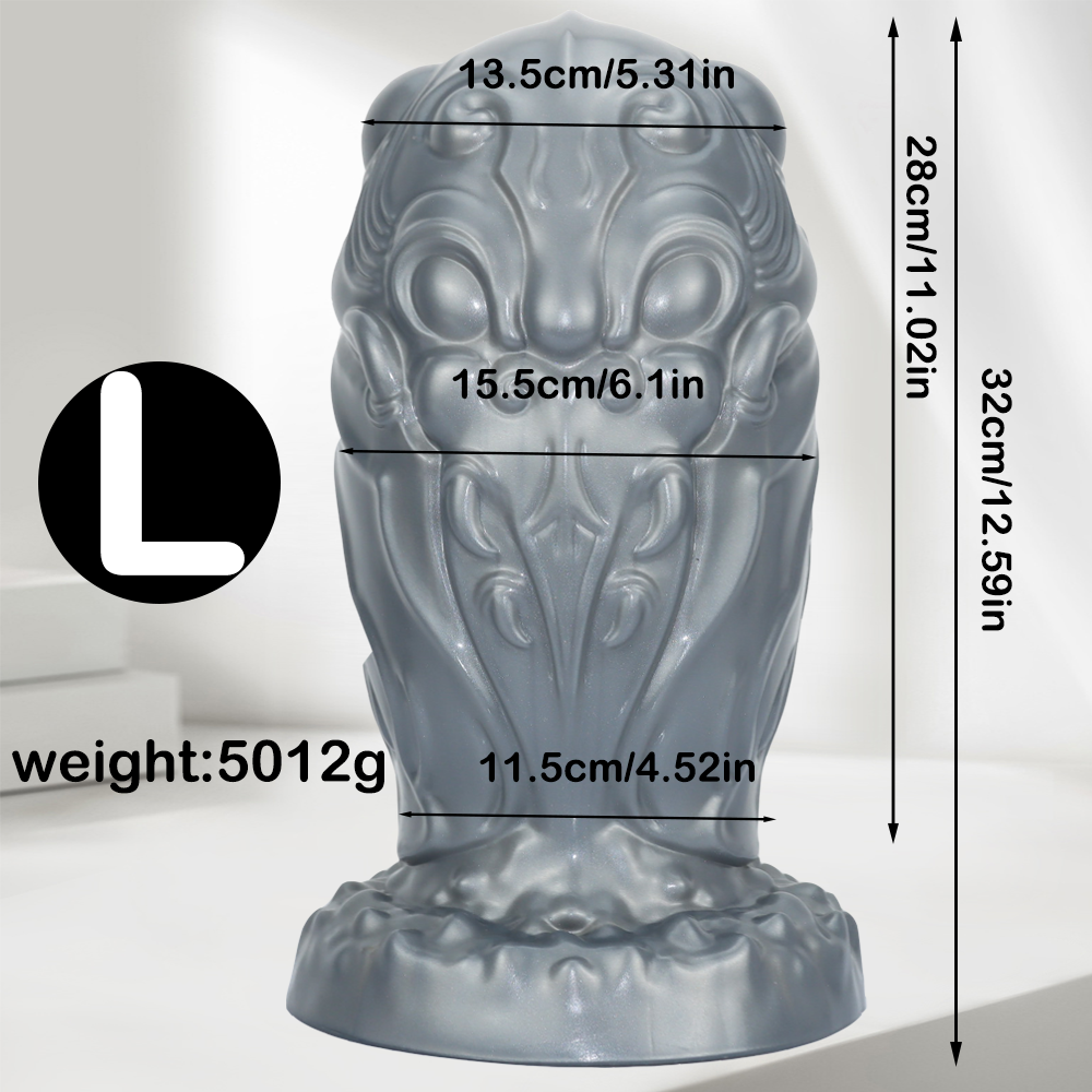 Extreme Anal Plugs Silicone Monster Head