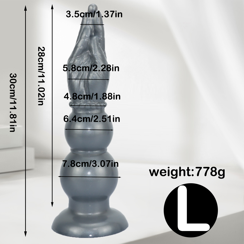 11 Inch Double Knot Silicone Fistingdildo