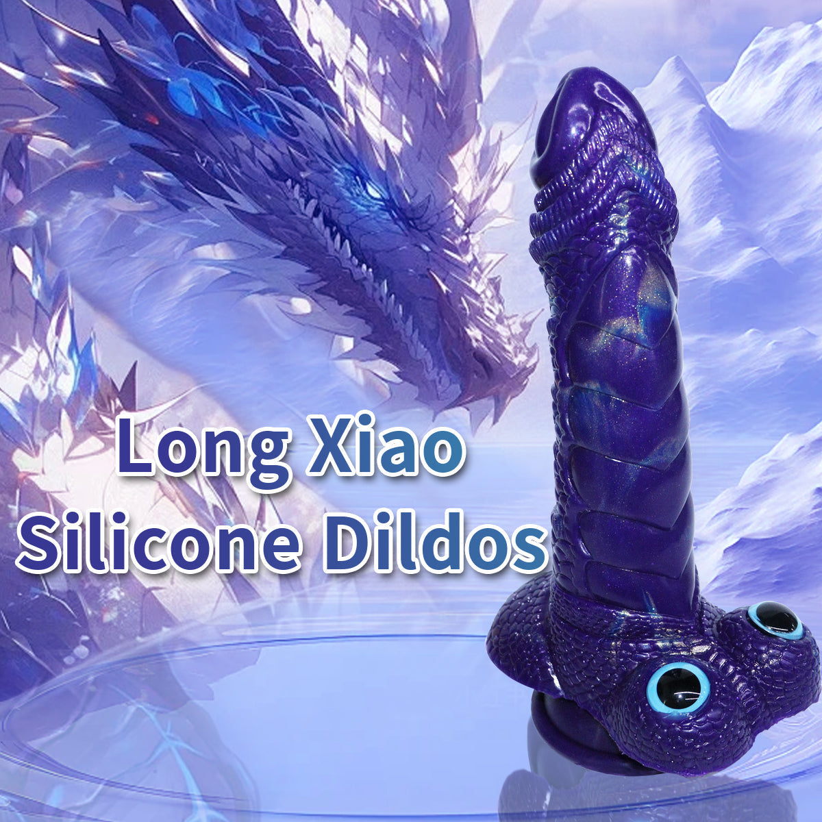 9 Inch Purple Bullet Vibrator Dragon Dildo