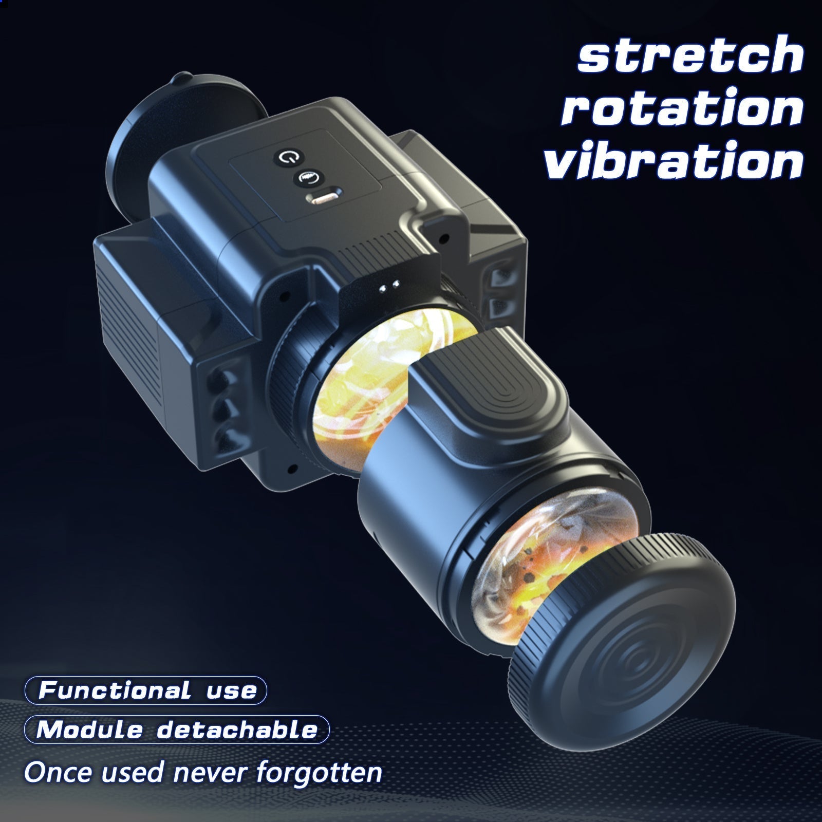 Black Camera Electric Blowjob Machine