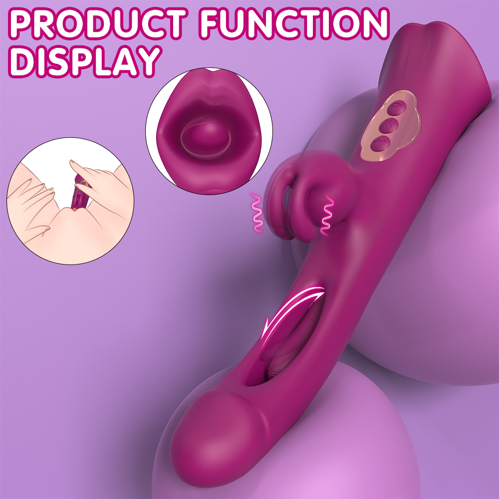Adult Squirt Toys Tongue Rabbit Vibrator