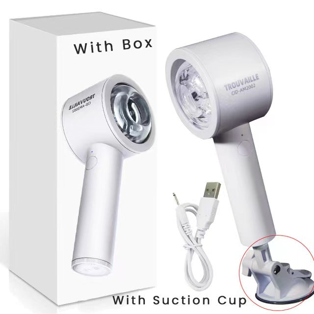 White Fully Automatic Opening Male Masturbator