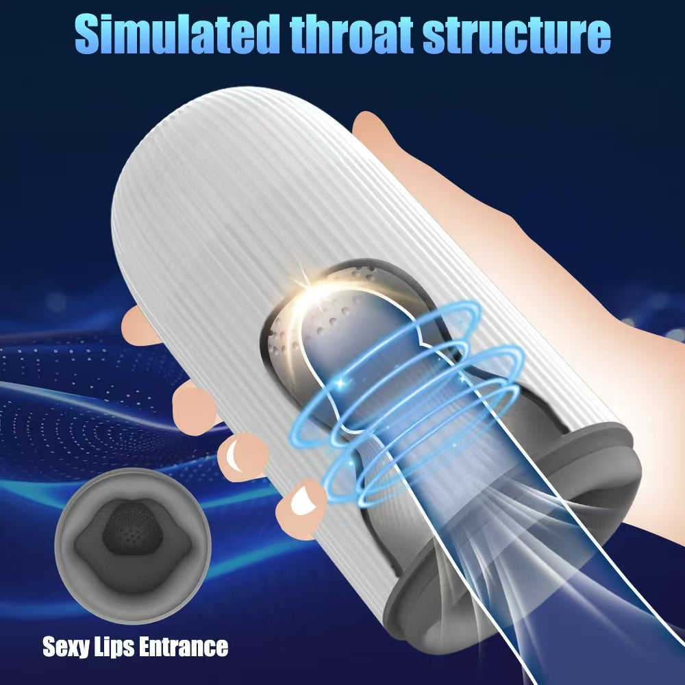 Cock Milker Vibrating Rotating Sucking Penis Training