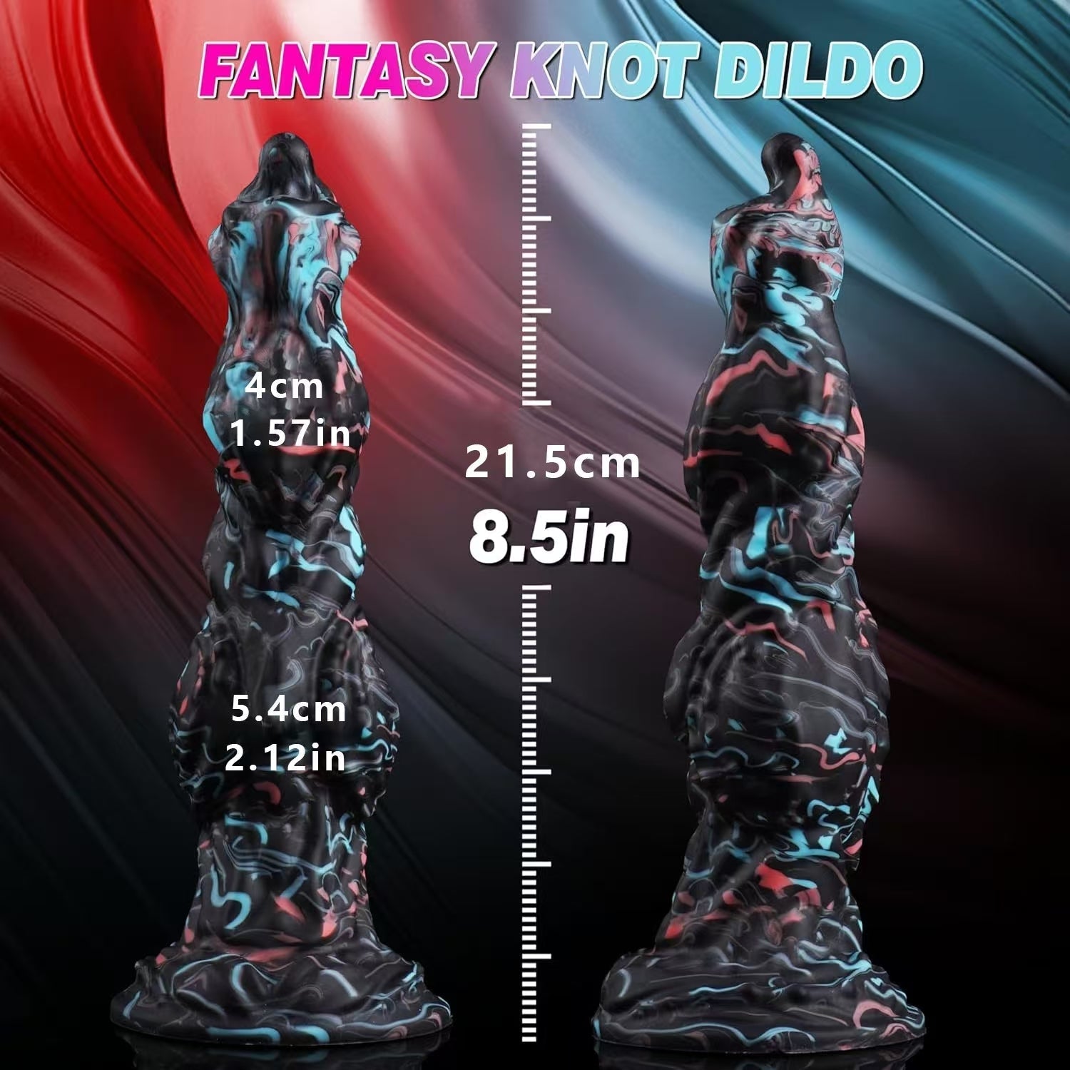8 Inch Silicone Monster Knot Dildo