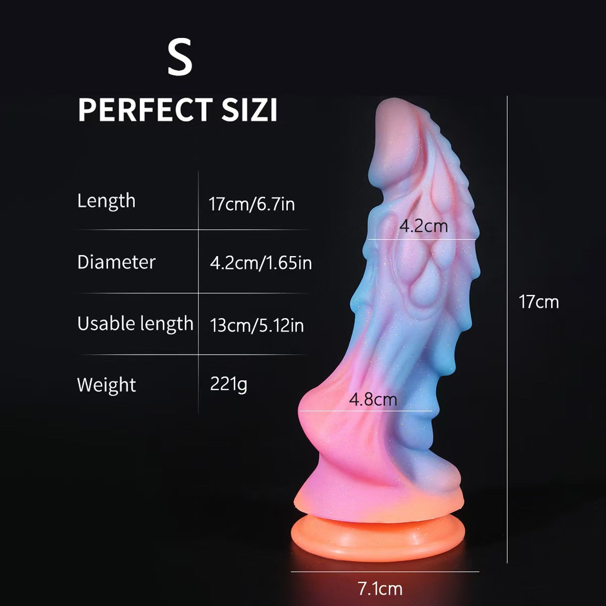 Dragon Penis Glow in the Dark  Fantasy Dildo