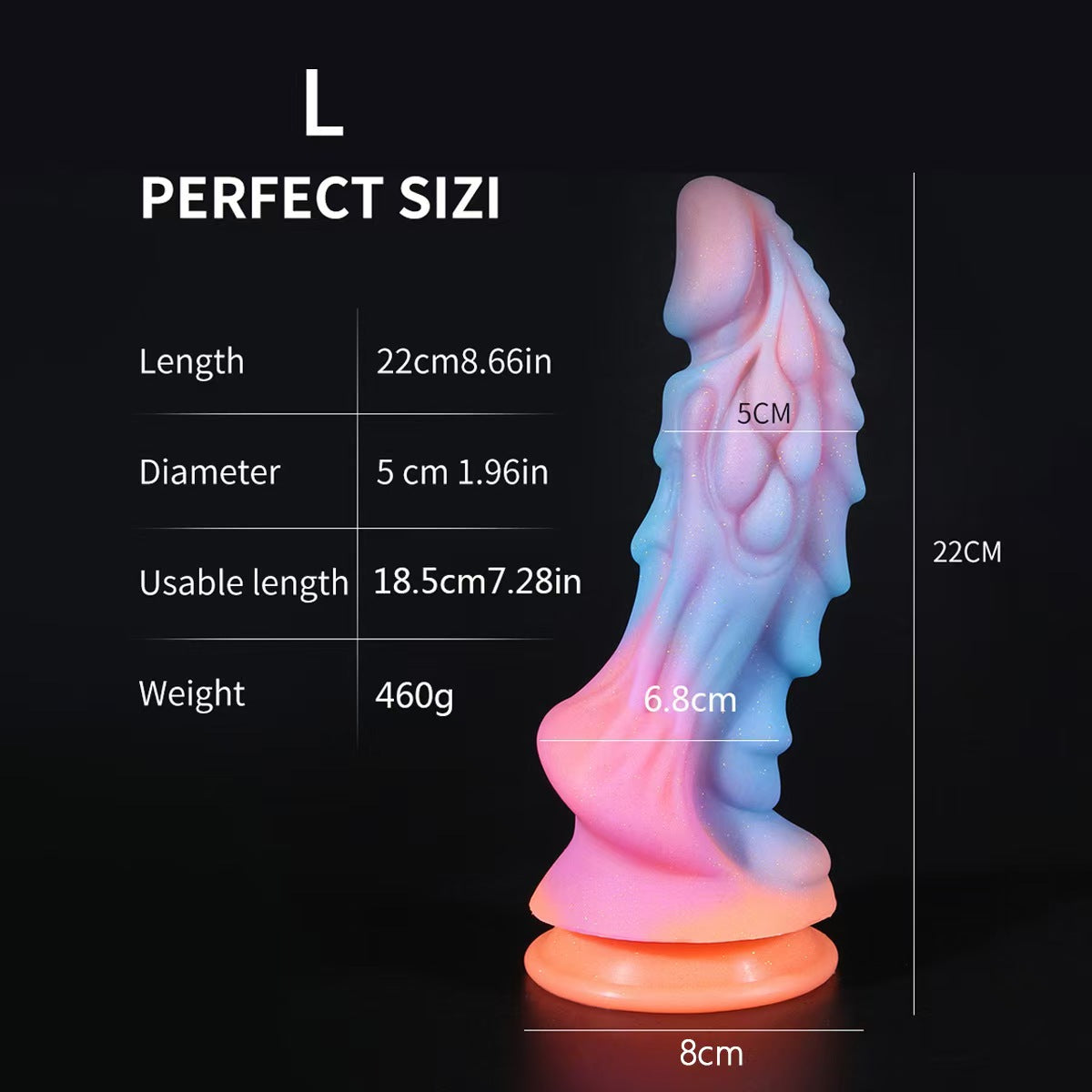 Dragon Penis Glow in the Dark  Fantasy Dildo