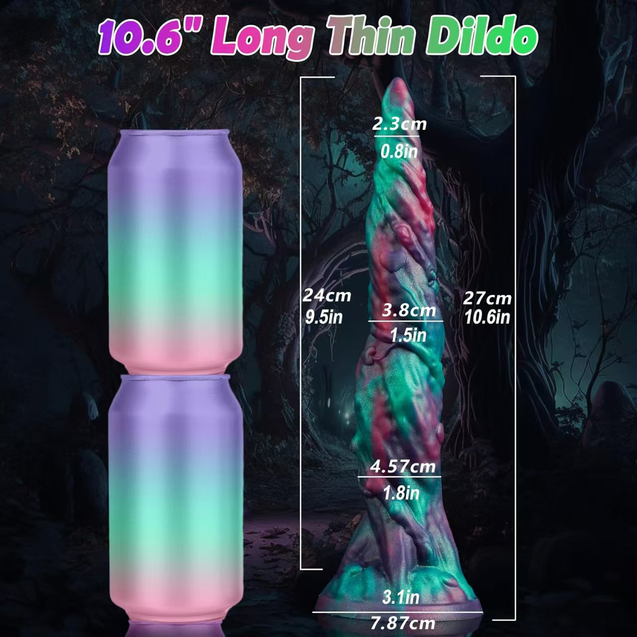 10 Inch Silicone Vine Tentacle Dildo