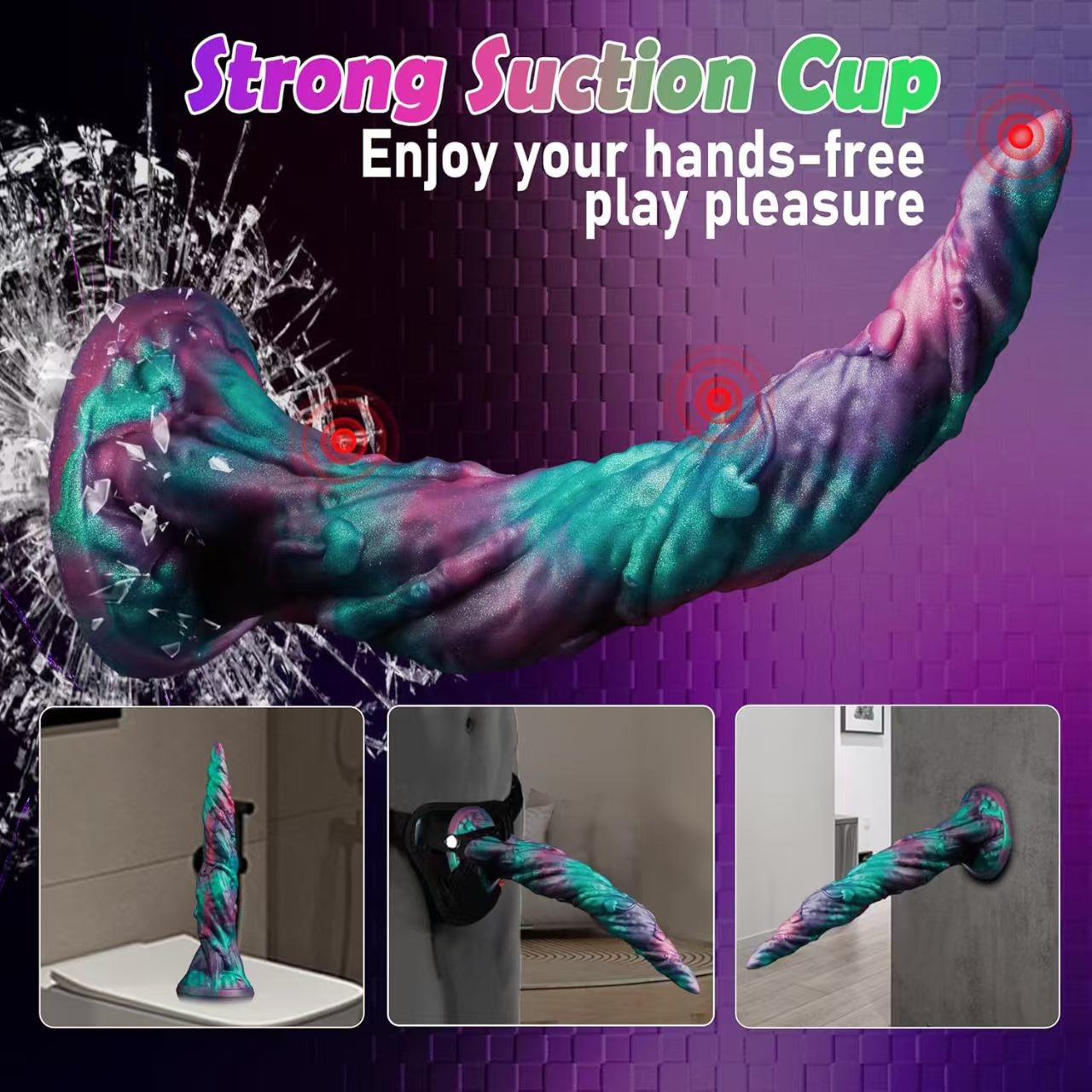 10 Inch Silicone Vine Tentacle Dildo