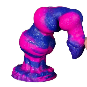 Colorful Glitter Huge Dog Knot Dildo