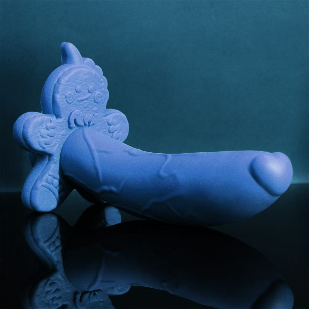Funny Dildoes 7 Inch Blue Gingerbread Man
