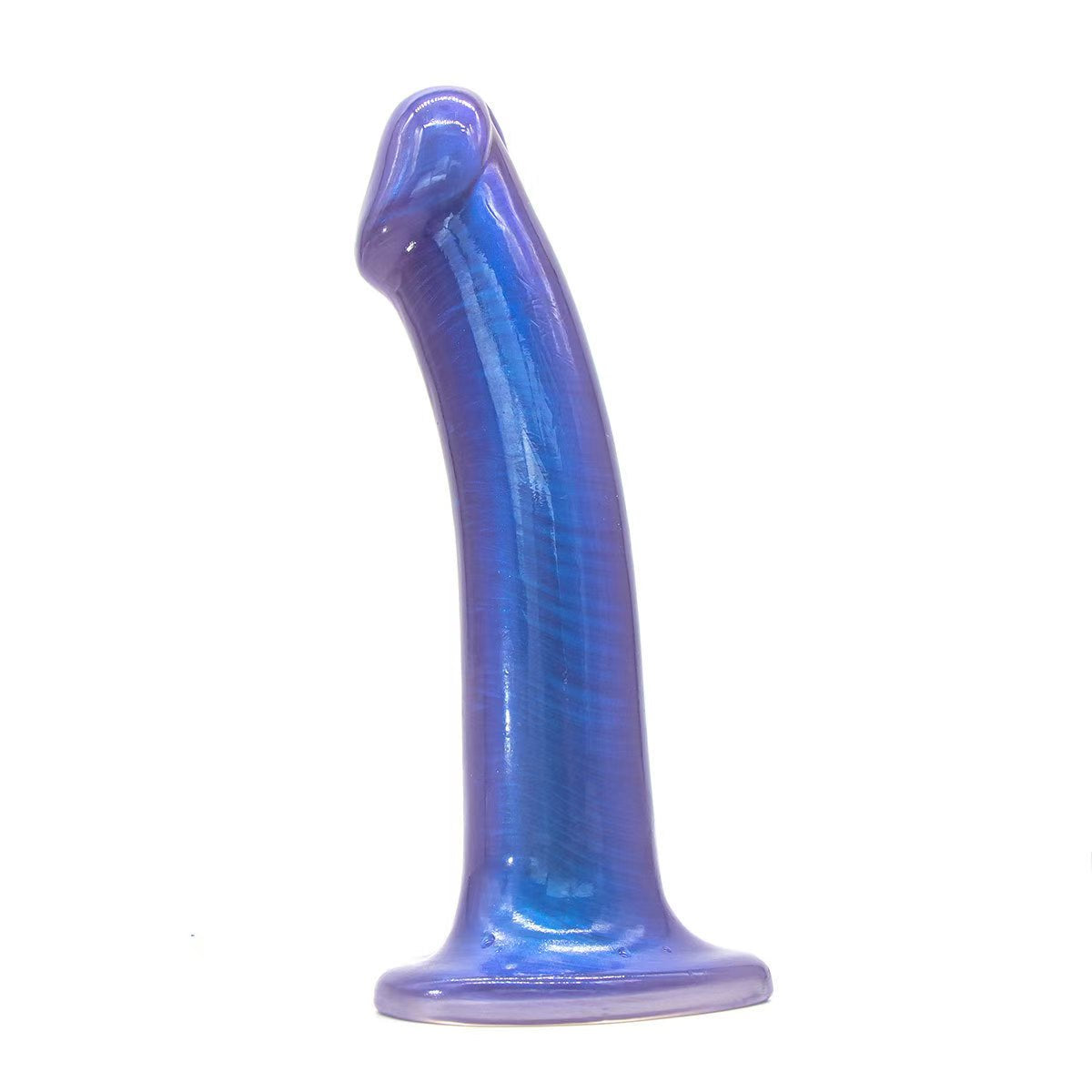 Slim Dildo 7 Inch Blue Smooth Sex Toy