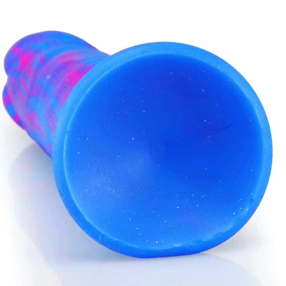 Blue 9 Inch Long Silicone Anal Dildo