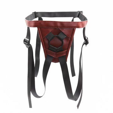 Big Strap On Dark Red Harness