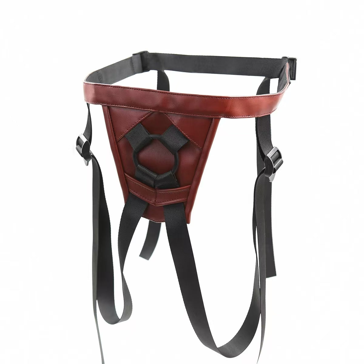 Big Strap On Dark Red Harness