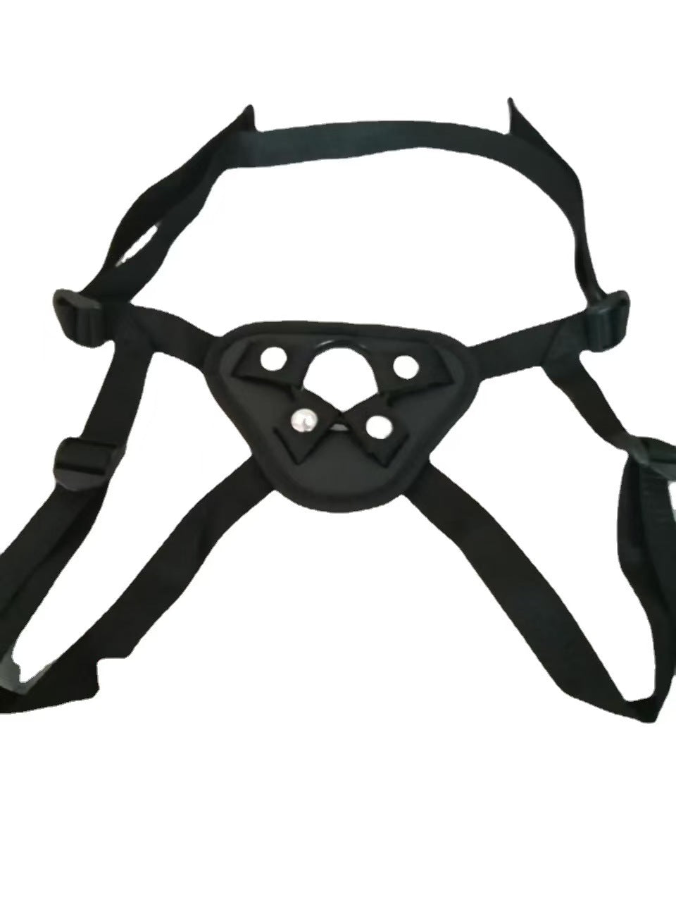 Black Men Adjustable Hollow Strap On Harness