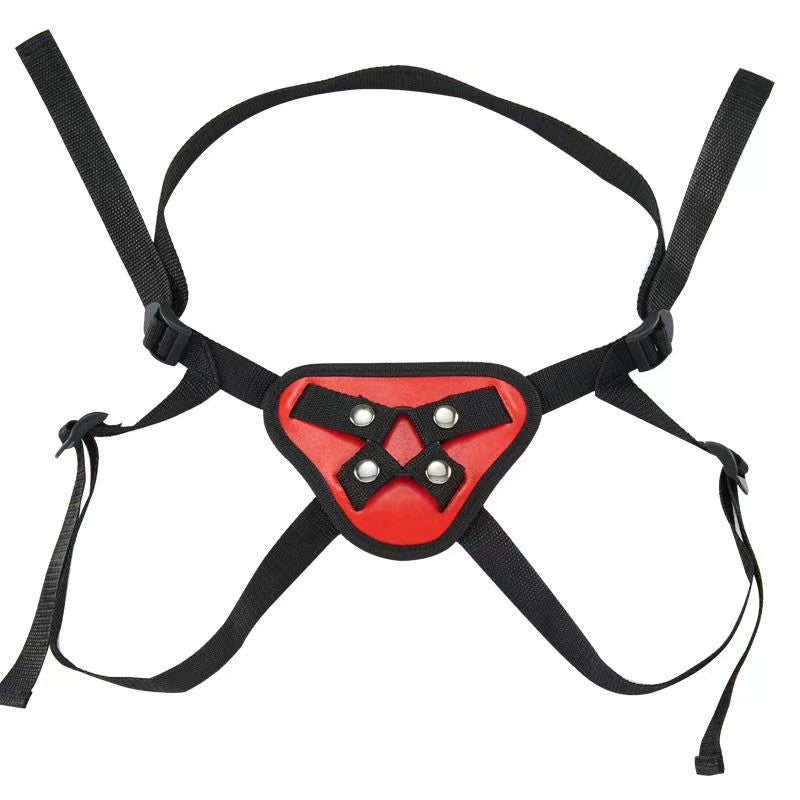 Pink Red Purple Brown Strap On Harness