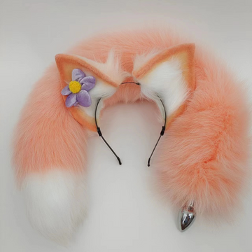 Animal Girl Cosplay Tail Butt Plug Set