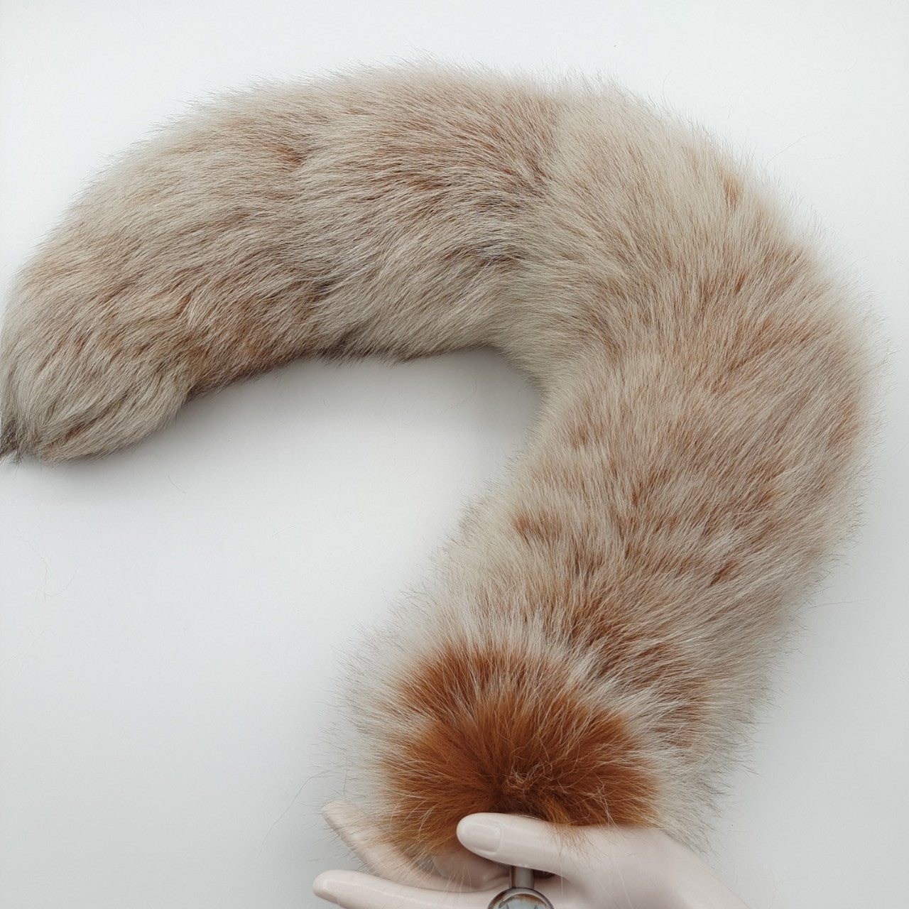 Brown Real Fur Fox Tail Anal Plug
