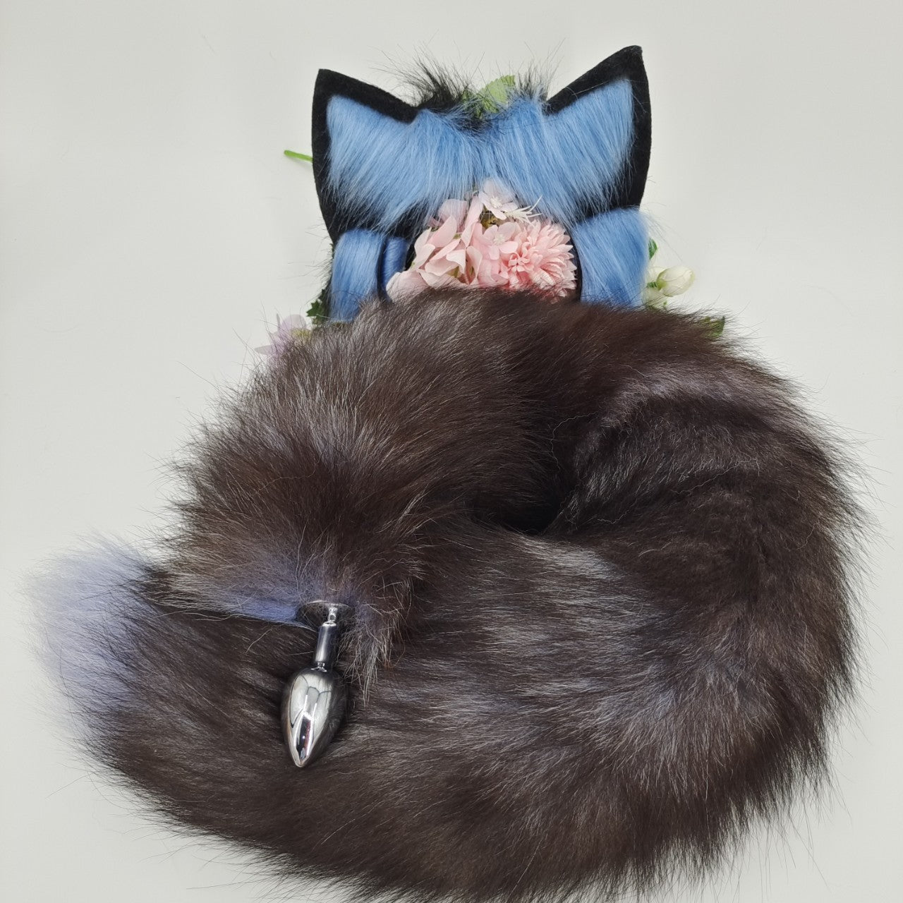 27 Inch Fox Tail Metal Butt Plug