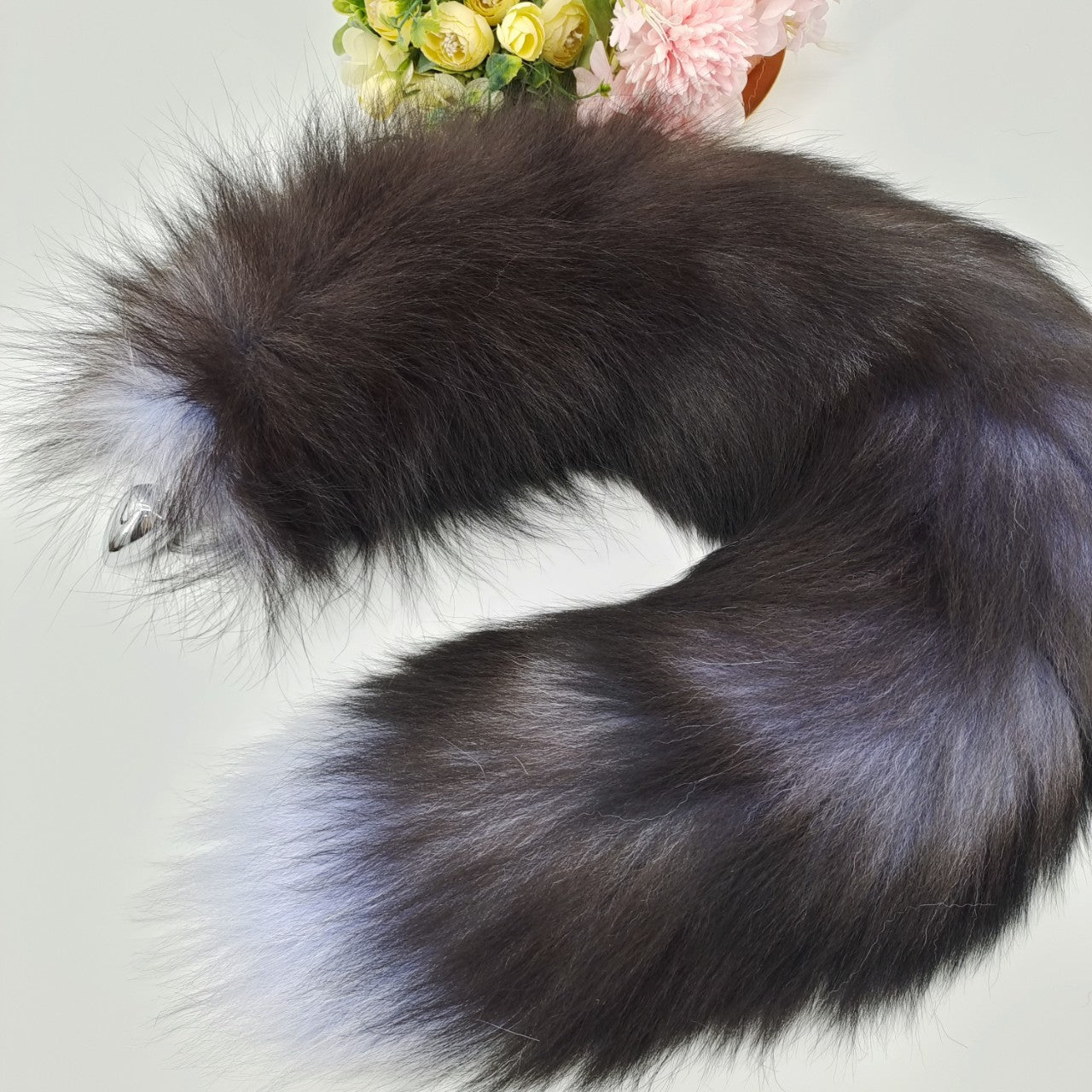 27 Inch Fox Tail Metal Butt Plug