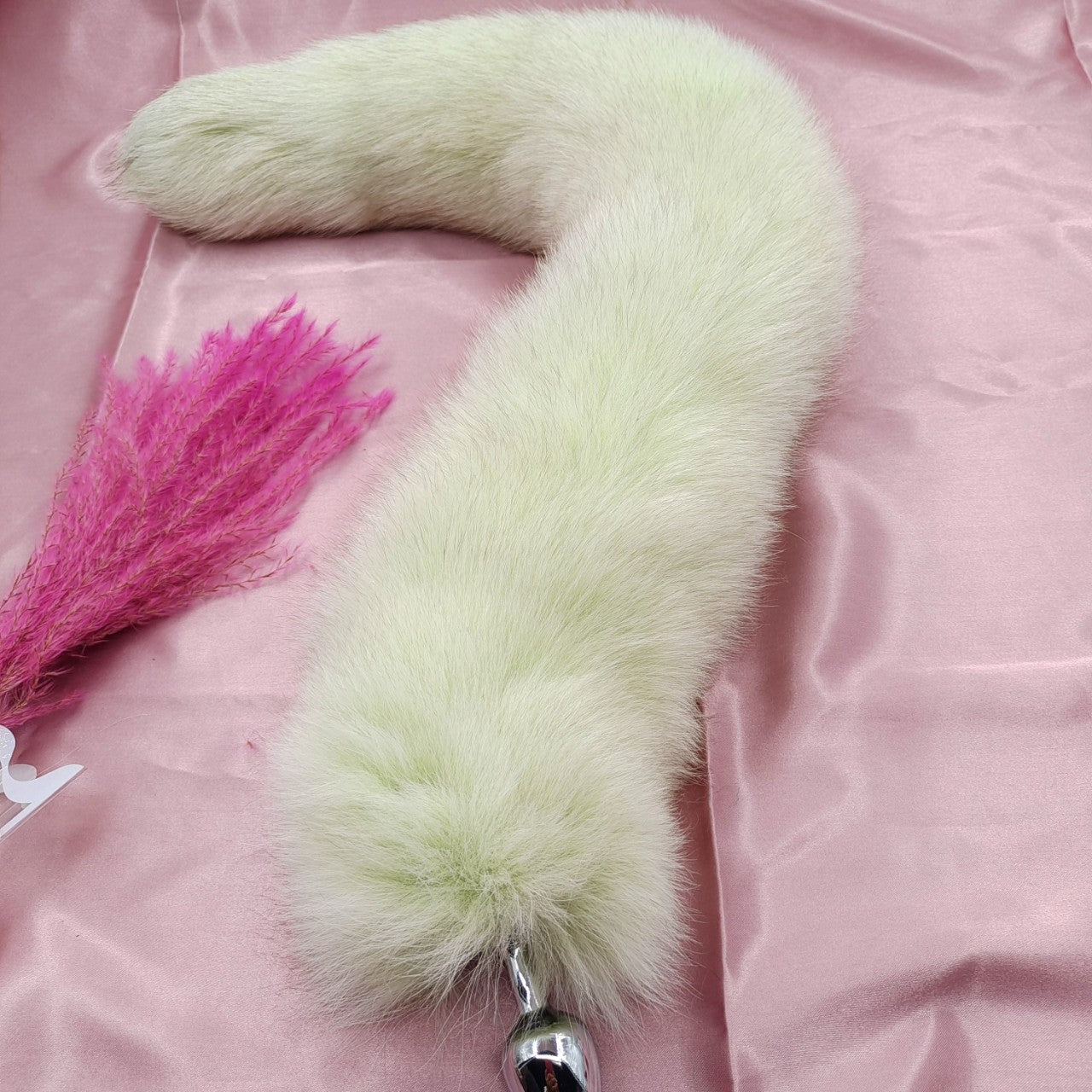 Green Furry Cosplay Fox Tail Butt Plug