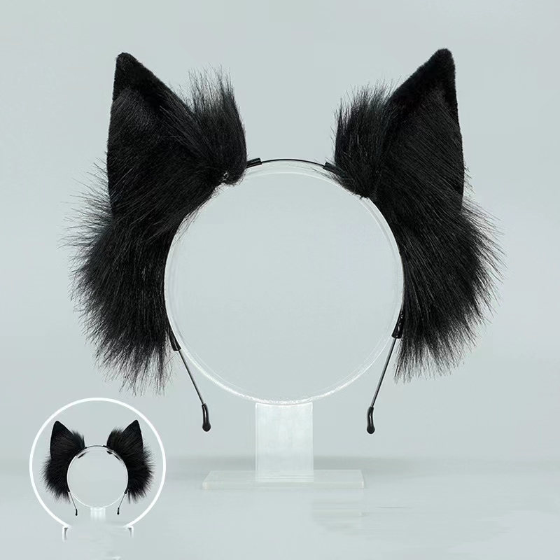 Gray Wolf Tail Butt Plug Fluffy 27 Inche