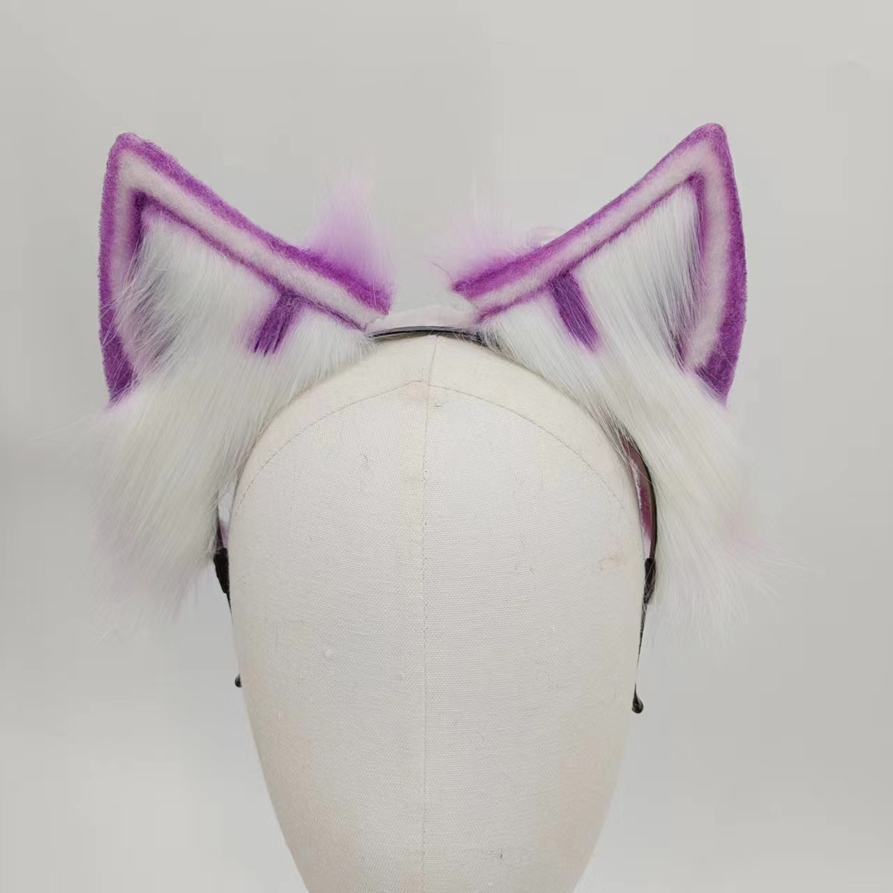 Purple Cute Fox Tail Metal Butt Plug