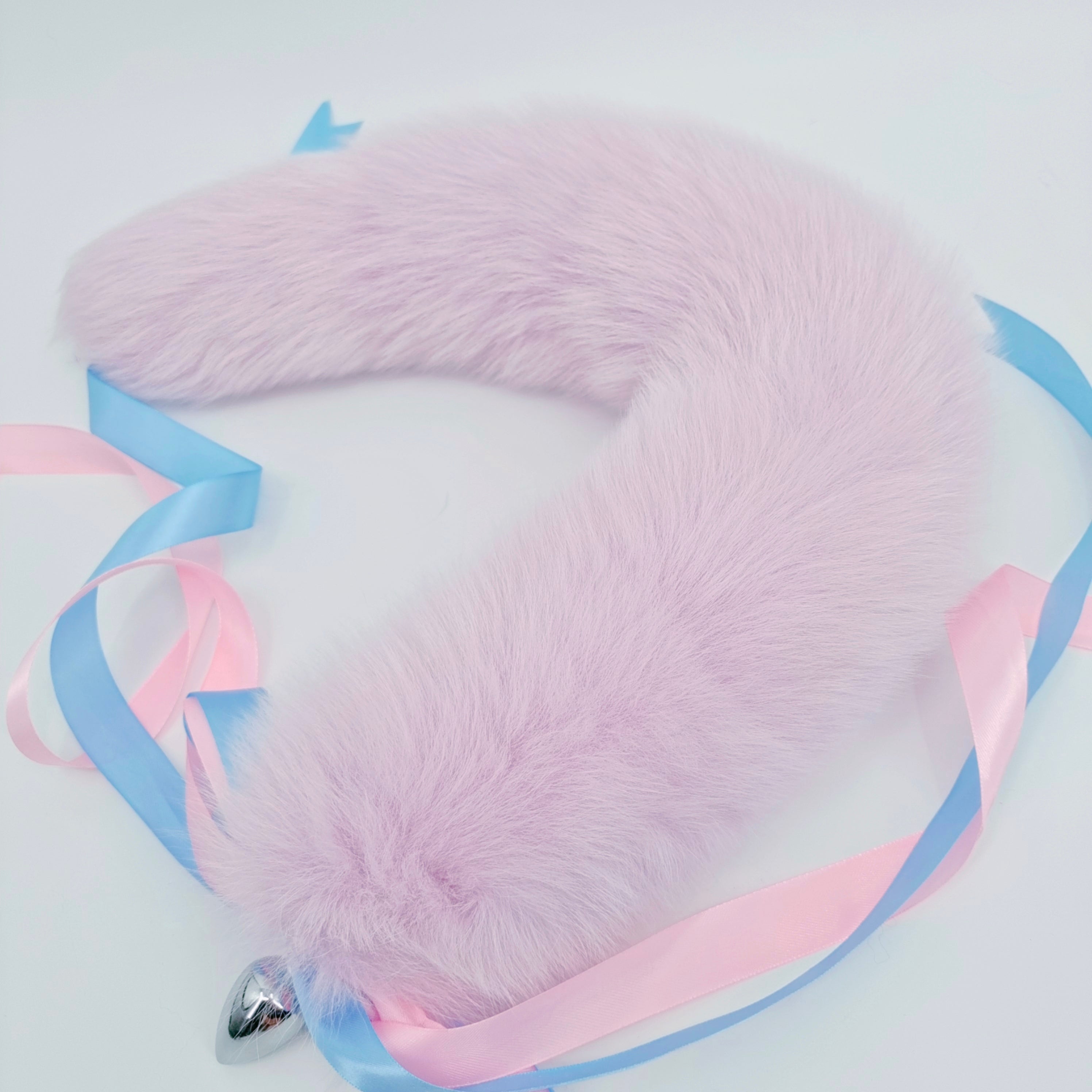 Purple Cute Fox Tail Metal Butt Plug