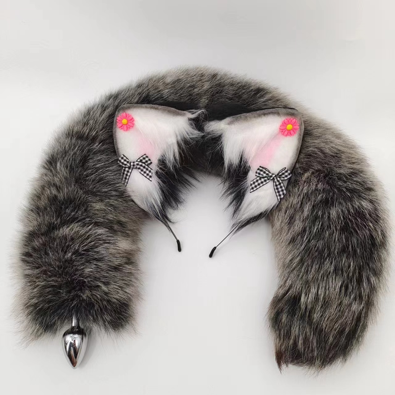 Brown Furry Animal Tail Butt Plug