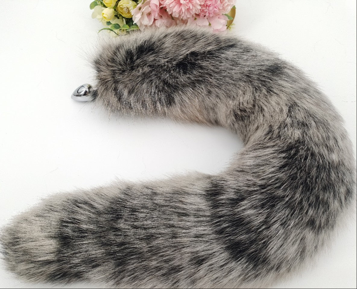 Brown Furry Animal Tail Butt Plug