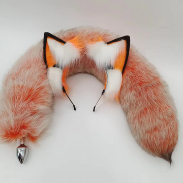 Extra Long Plush Animal Fox Tail Butt Plug