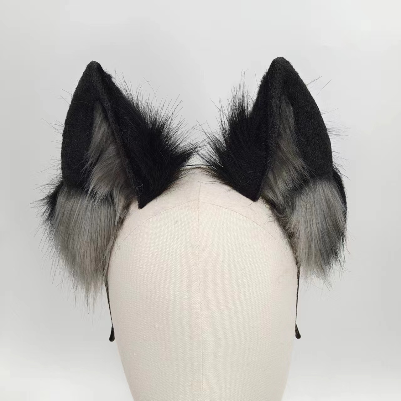 15 Inch Grey Beast Wolf Tail Butt Plug