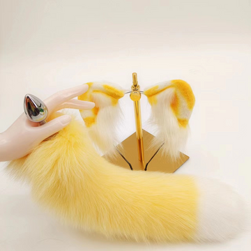 Cute Animal Tail Anal Plug Set