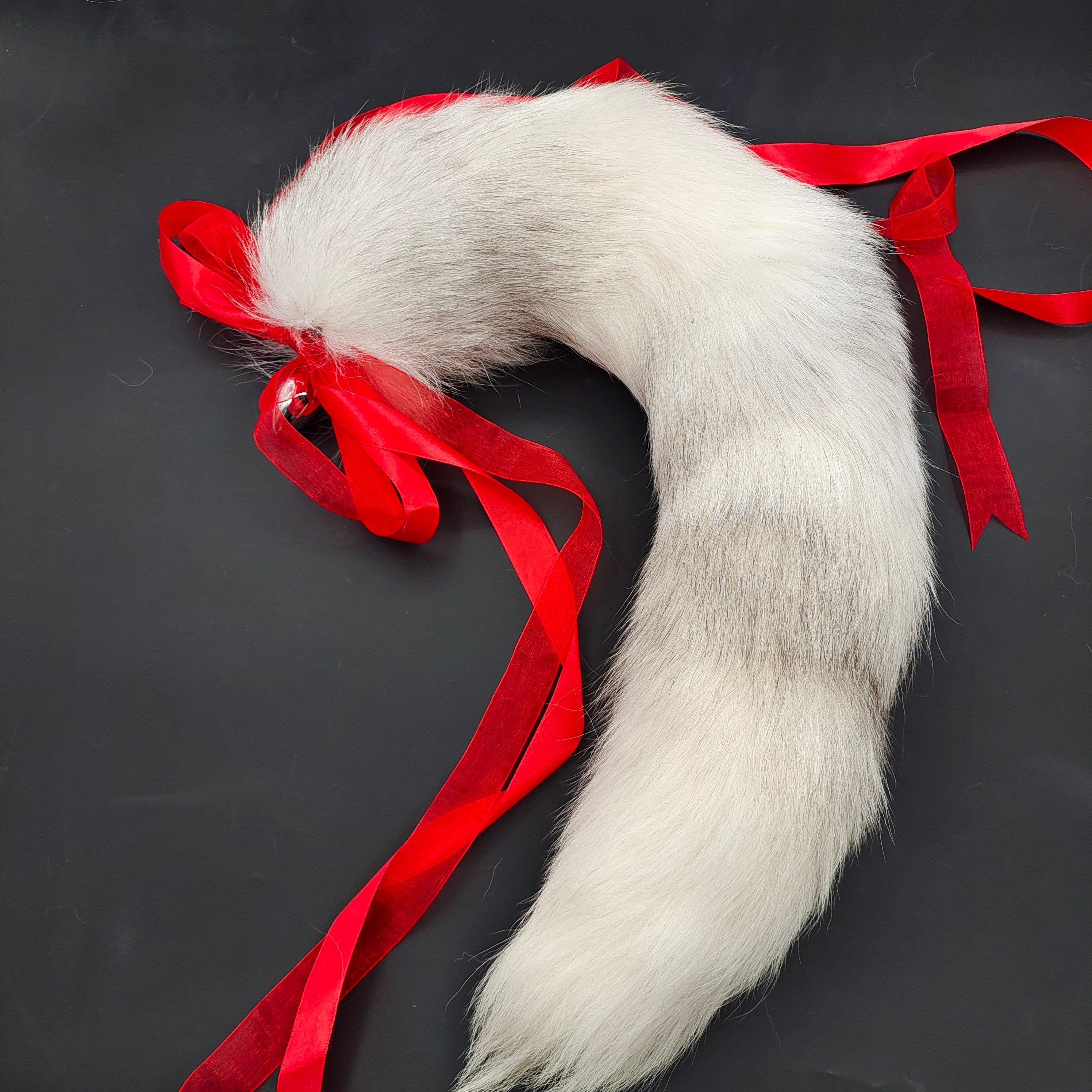 Furry Snow Fox Tail Metal Butt Plug