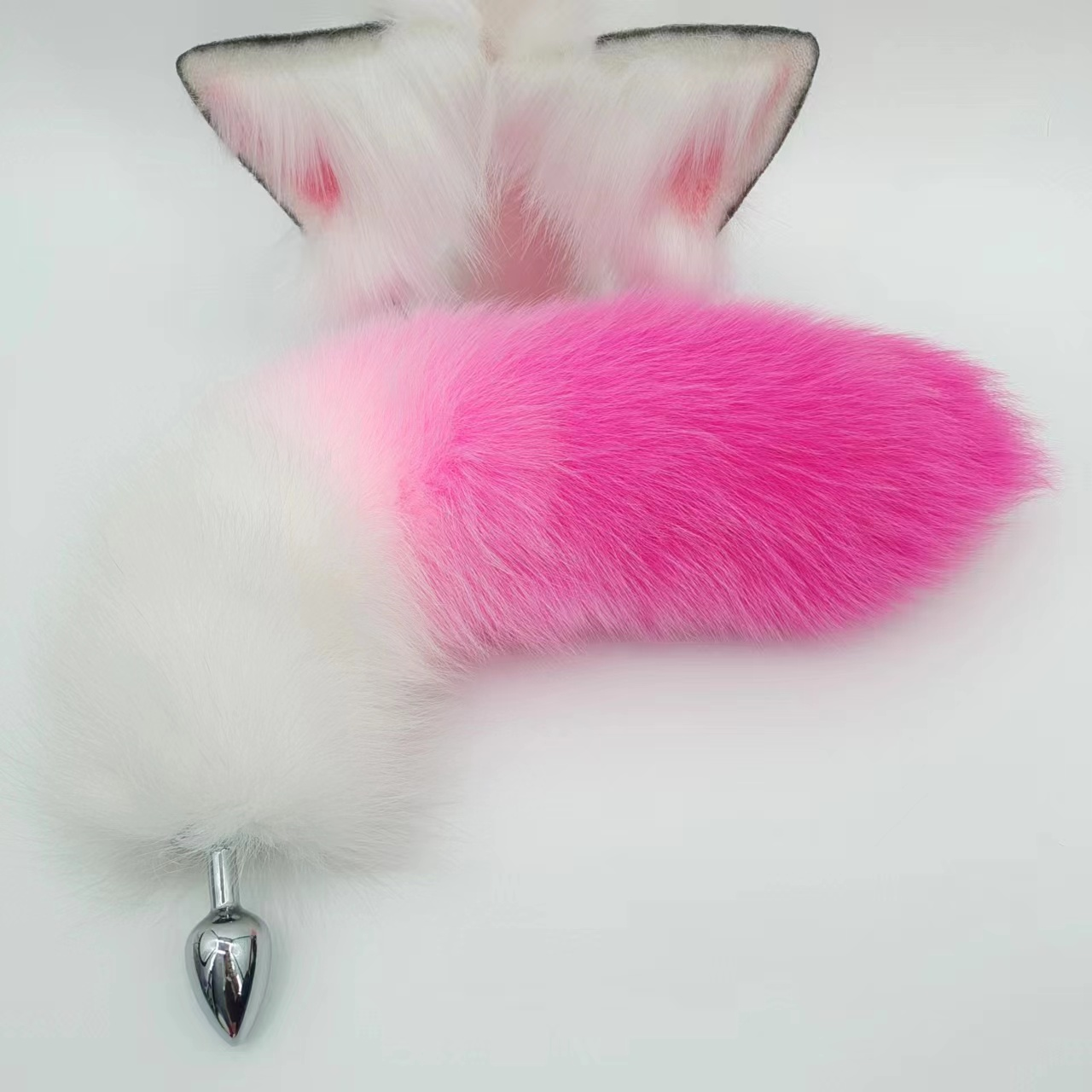Fox Anal Plug Pink Sweet Cute Tail