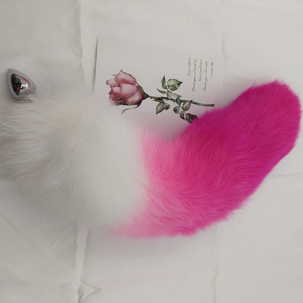 Fox Anal Plug Pink Sweet Cute Tail