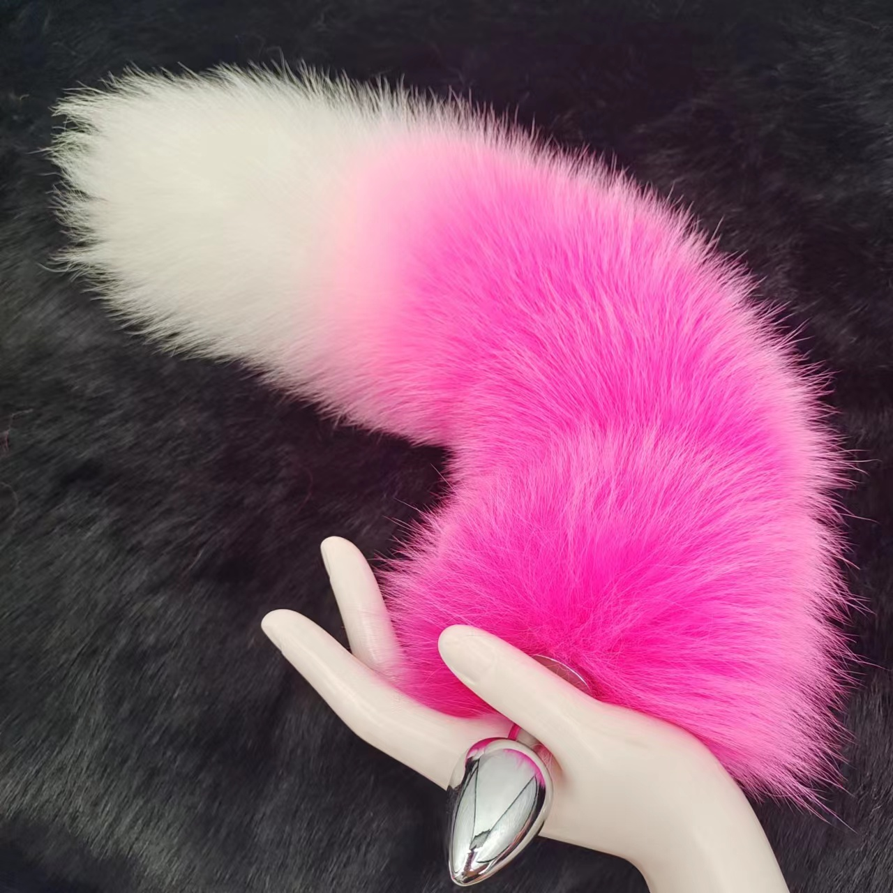Fox Anal Plug Pink Sweet Cute Tail