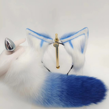Furry Tail Butt Plug 15 Inch Fox Tail