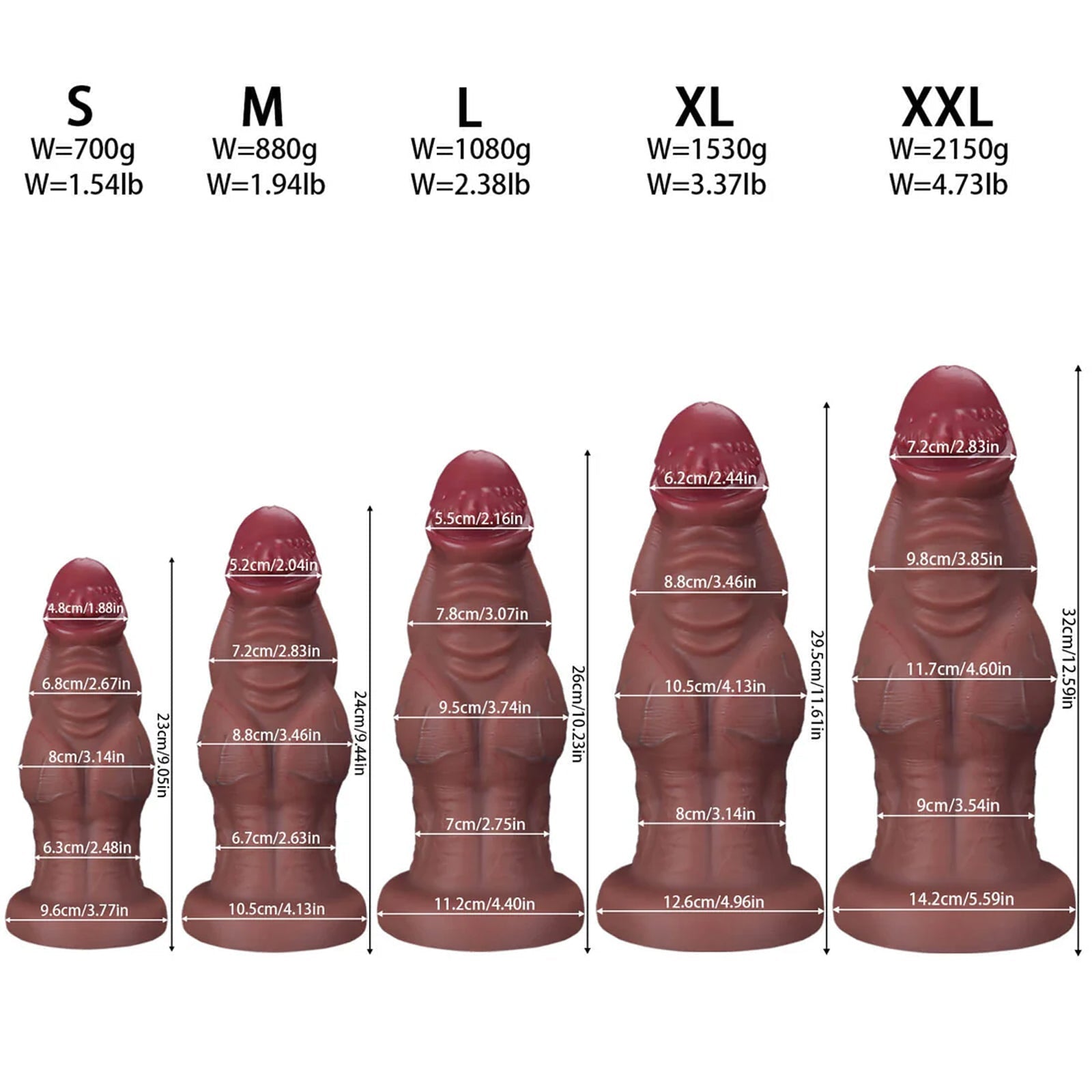 Massive Anal Toy Ultra Real Monster Knot Dildo