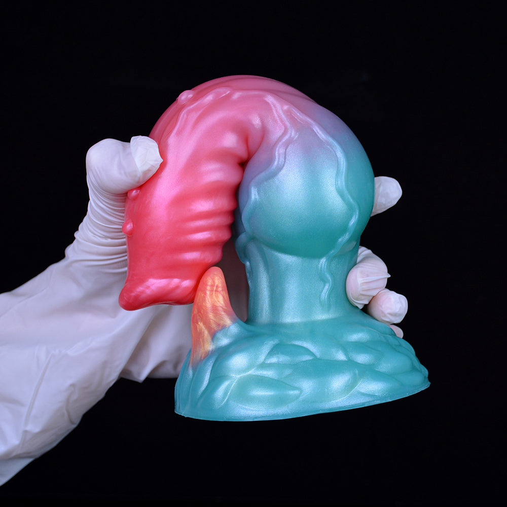 7 Inch Silicone Spiked Knot Dog Dildo