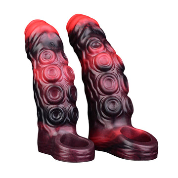 Silicone Monster Tentacle Vibrating Penis Sleeve