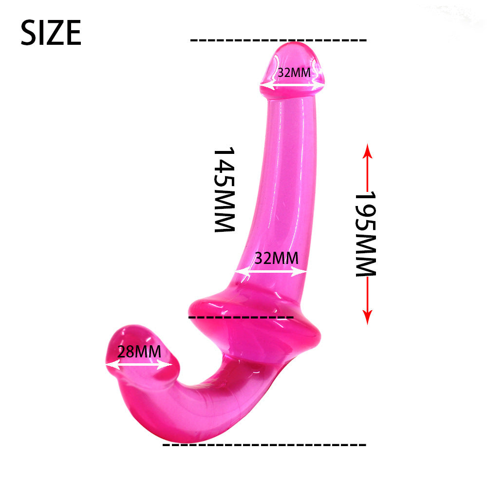 7 Inch Smooth Clear Jelly Strapless Dildo